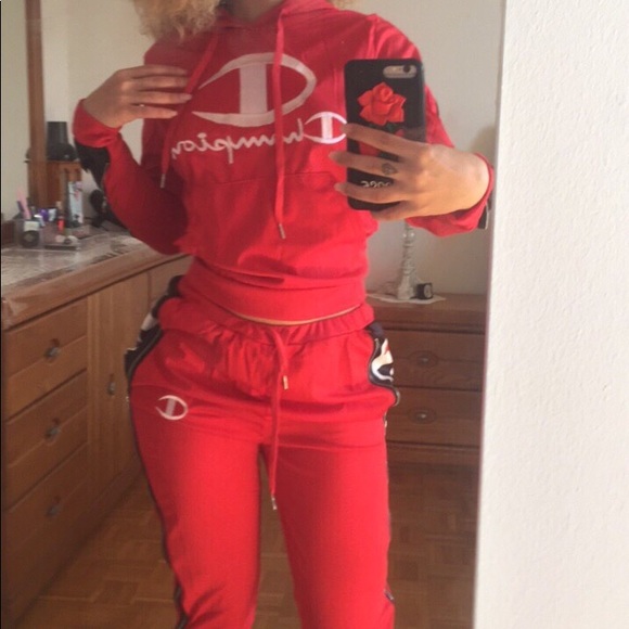 Champion Pants - WOMENS CHAMPION TRACKSUIT / Sweater & Pants